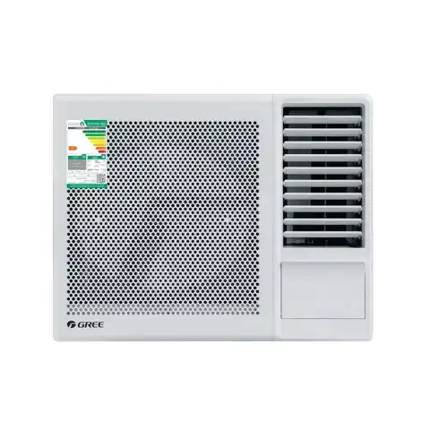 Gree 1.5 Ton Cold Window Air Conditioner with a white exterior and ventilation grilles.